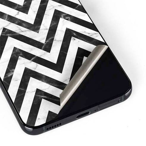 Chevron Marble Galaxy S22 Plus Skin